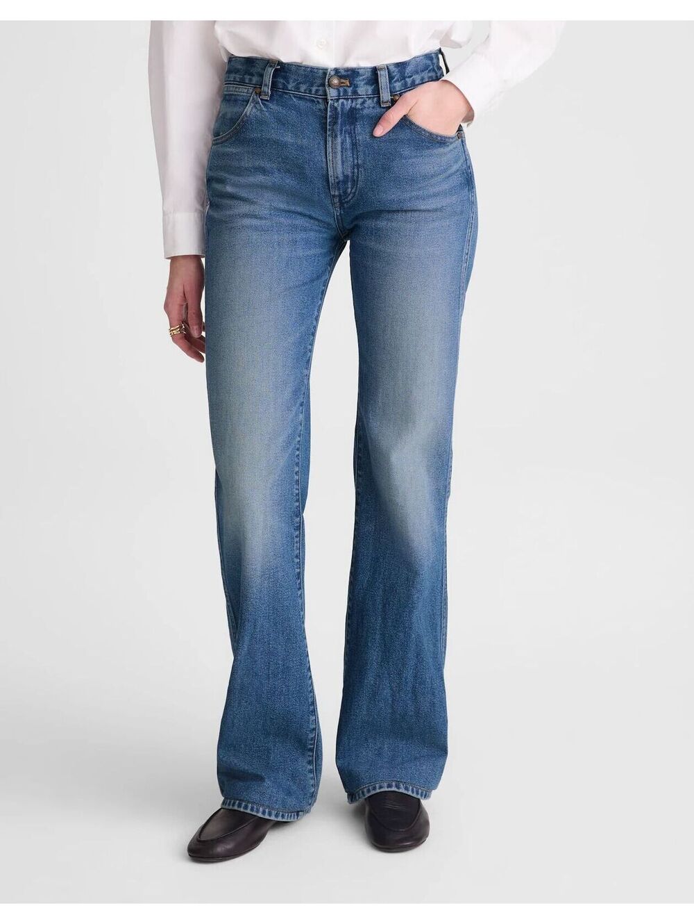 NWT Madewell The Short Relaxed Bootcut Jeans - Size‎ 27 Short - MSRP $148
